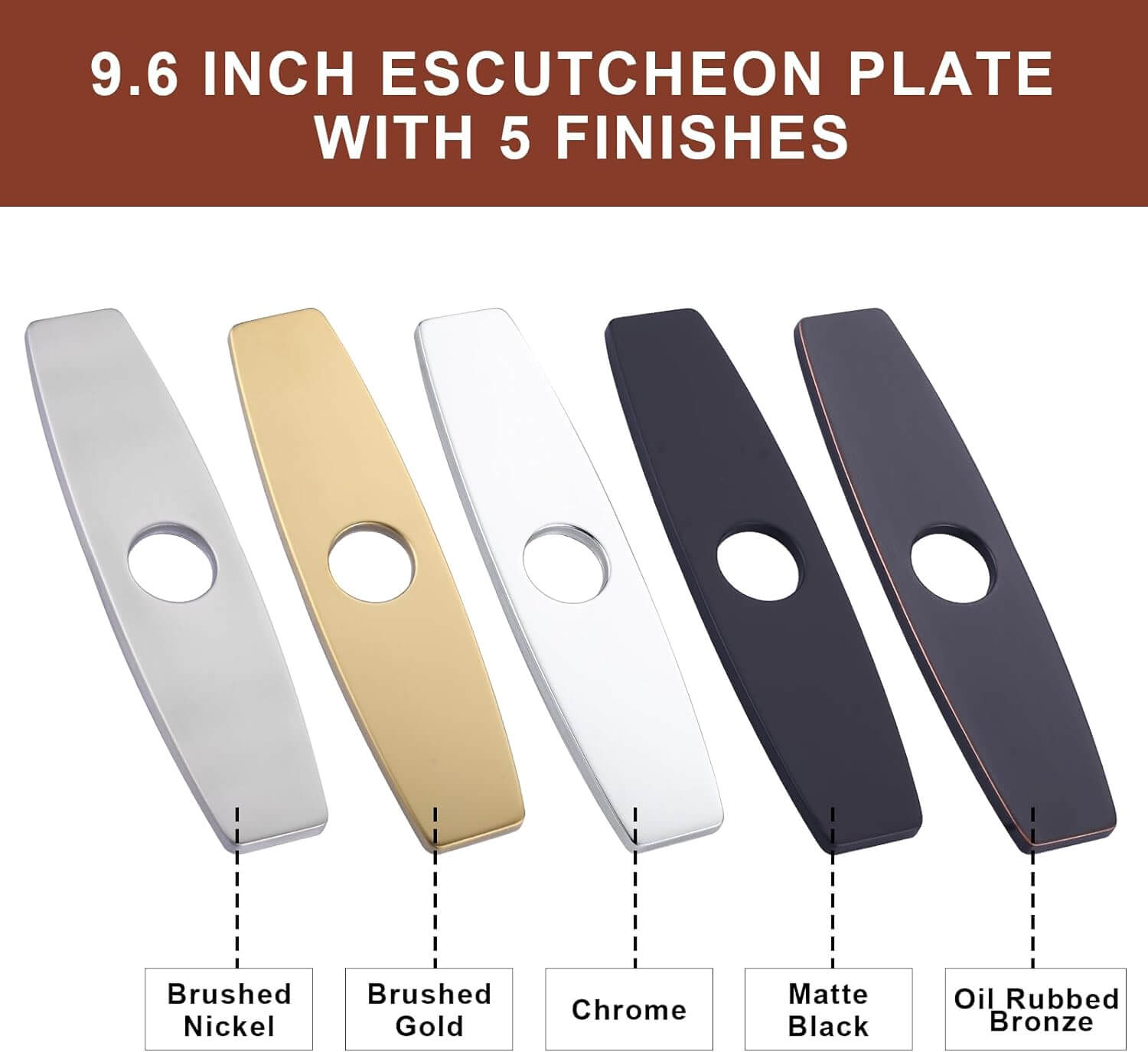 ARCORA 9.6 Inch Oil Rubbed Bronze Faucet Hole Cover Stainless Steel Deck Plate 4 ARCORA 9.6 Inch Oil Rubbed Bronze Faucet Hole Cover Stainless Steel Deck Plate - Faucet Accessories - 4