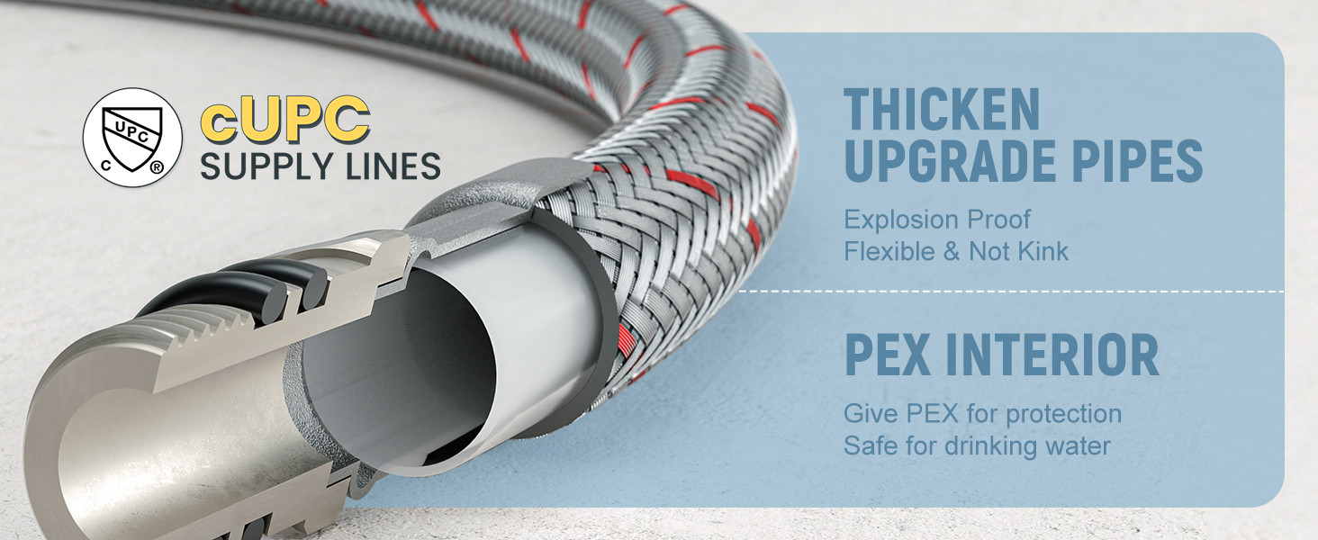 ARCORA Black and Gold 360 Swivel Single Hole Bar Sink Faucet with cUPC Supply Lines 9 ARCORA Black and Gold 360 Swivel Single Hole Bar Sink Faucet with cUPC Supply Lines - Single Handle Bathroom Faucets - 9