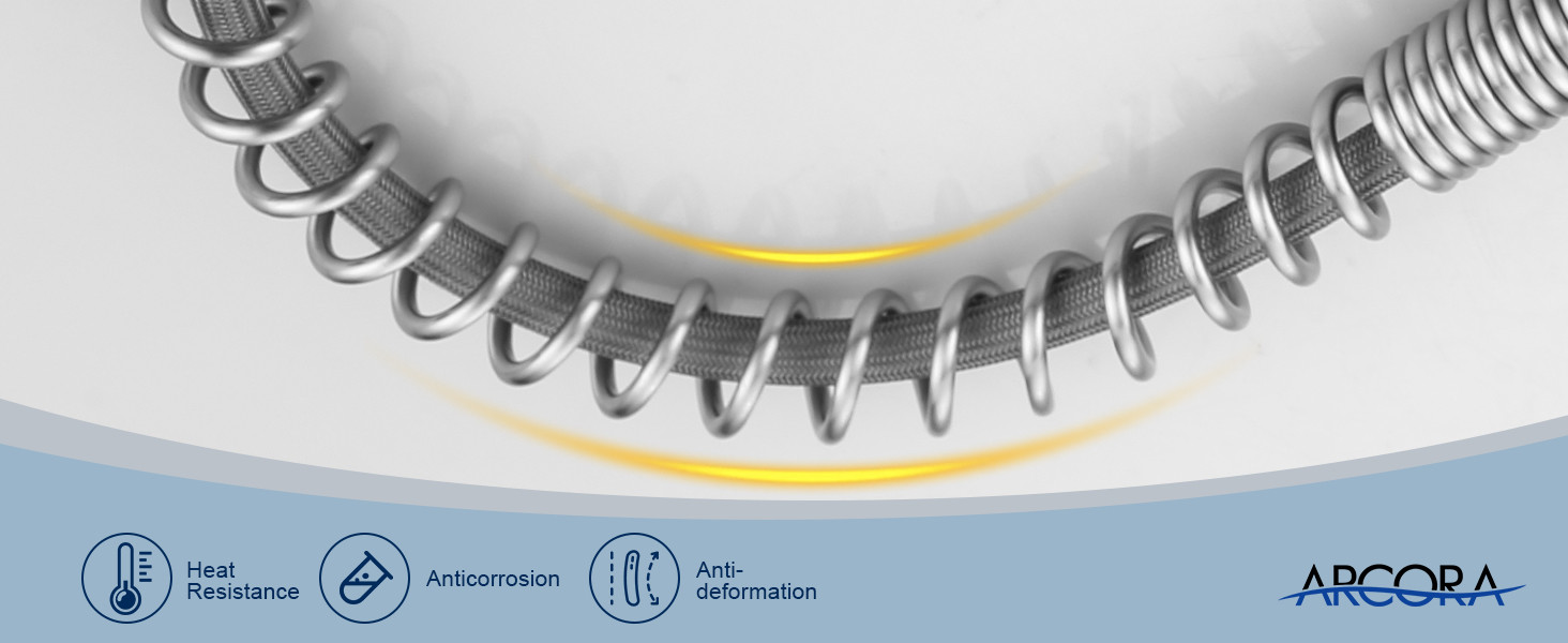 ARCORA Brushed Nickel Commercial Pull Down Kitchen Sink Faucet and Water Filter Faucet Combo 4 ARCORA Brushed Nickel Commercial Pull Down Kitchen Sink Faucet and Water Filter Faucet Combo - Pull Down Kitchen Faucets - 4