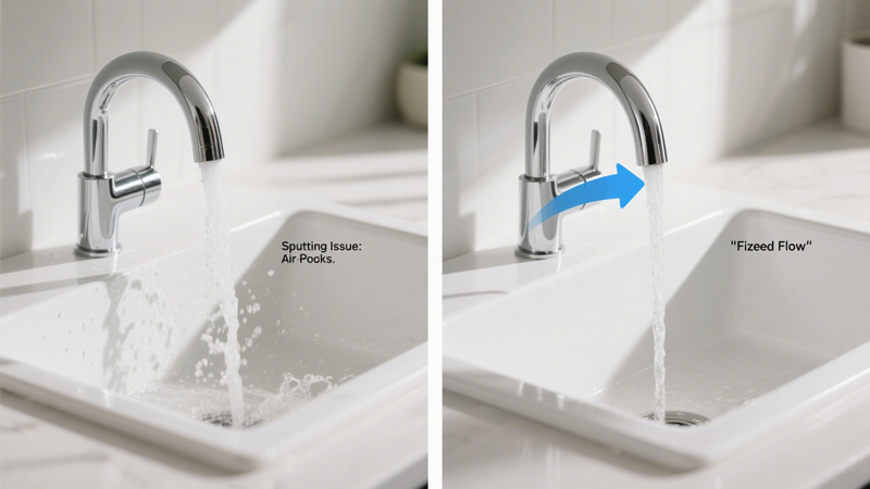 What to Do About Faucet Sputtering: Causes and Fixes 1 What to Do About Faucet Sputtering: Causes and Fixes - Blog - 1