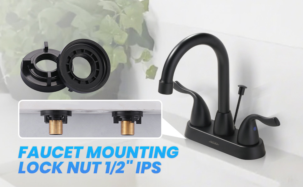 ARCORA 1/2" IPS Durable Easy Installtion Winged Locknuts Replacement Parts for Bathroom Kitchen Faucet 2 ARCORA 1/2