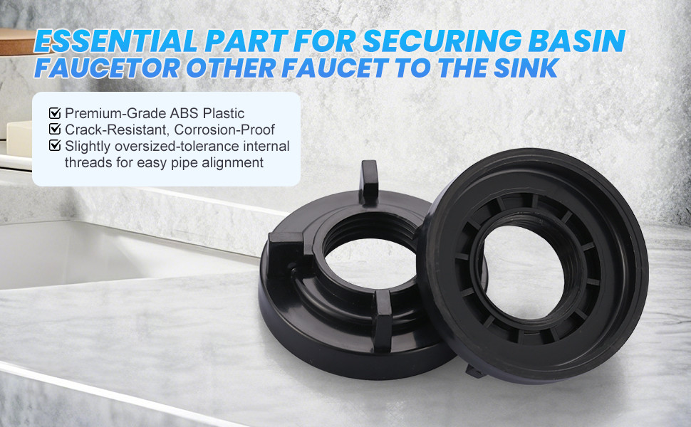 ARCORA 1/2" IPS Durable Easy Installtion Winged Locknuts Replacement Parts for Bathroom Kitchen Faucet 3 ARCORA 1/2