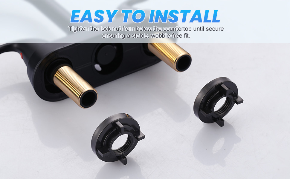 ARCORA 1/2" IPS Durable Easy Installtion Winged Locknuts Replacement Parts for Bathroom Kitchen Faucet 4 ARCORA 1/2