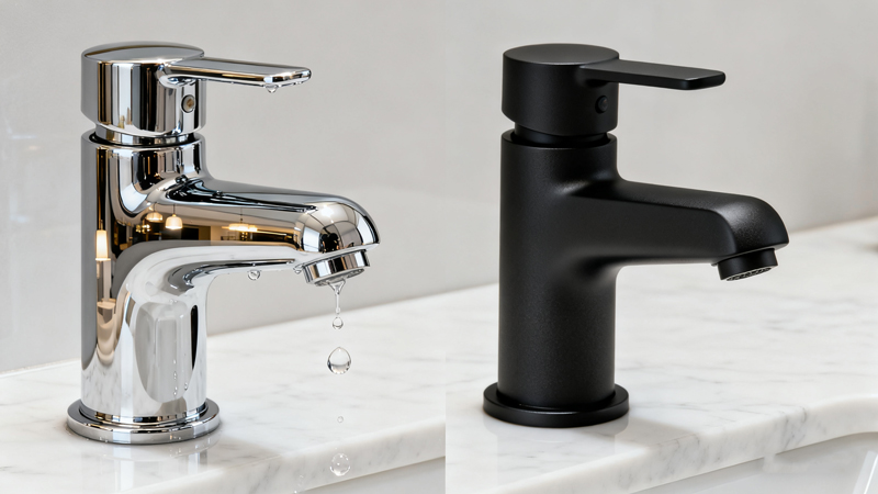 Comparing Shiny vs. Matte Faucet Looks 1 Comparing Shiny vs. Matte Faucet Looks - Blog - 1