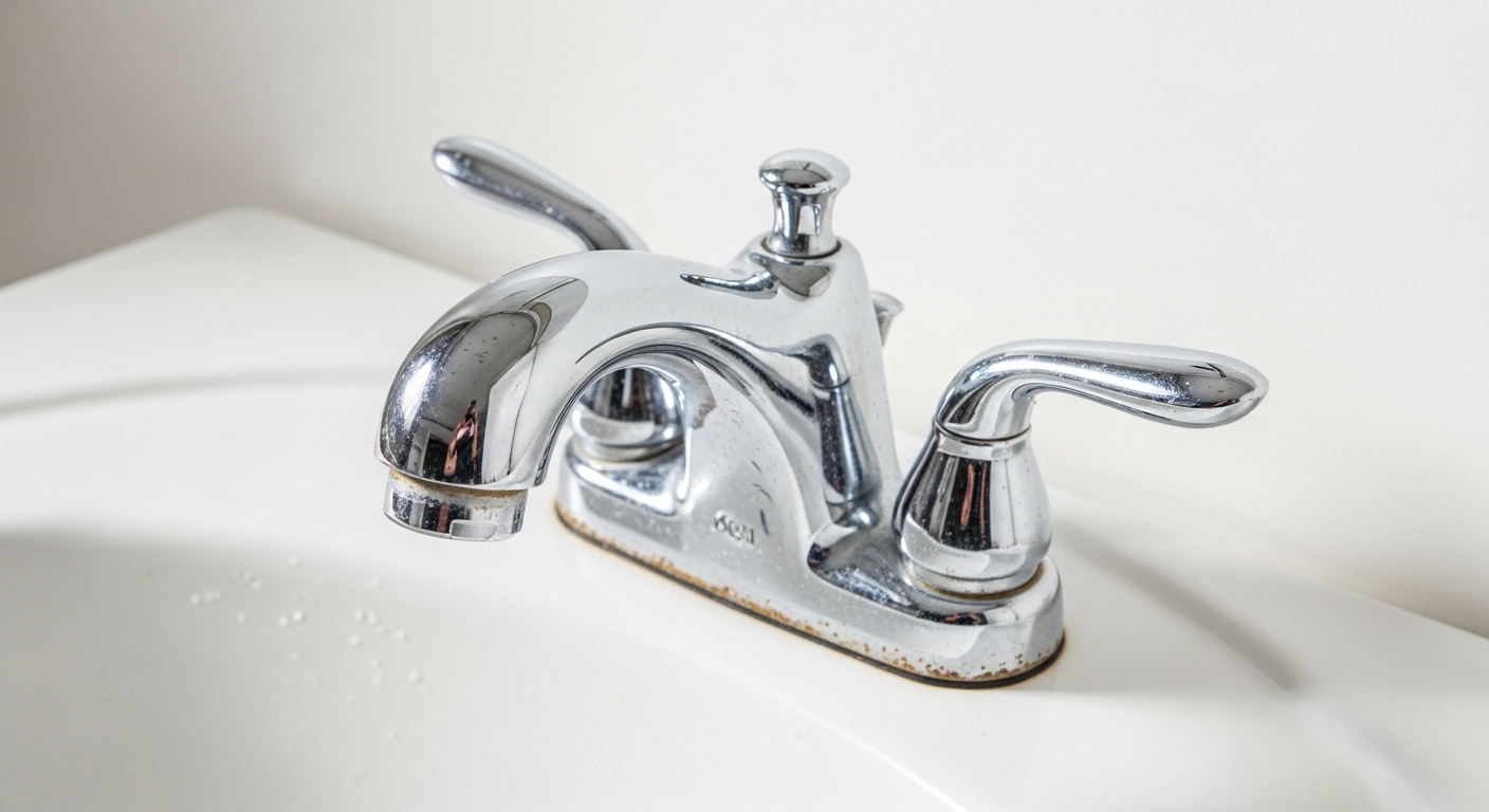 how to remove old moen bathroom faucet
