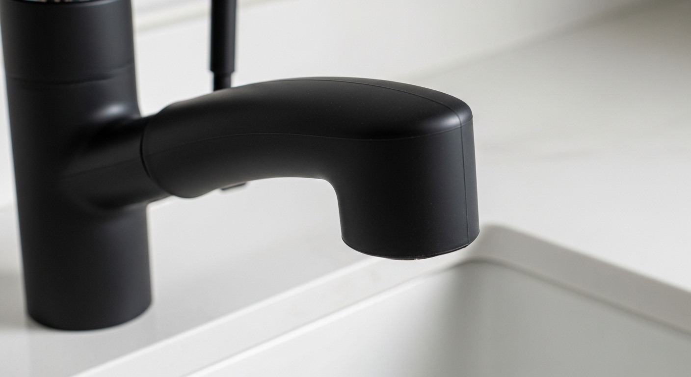 matte black faucet cover