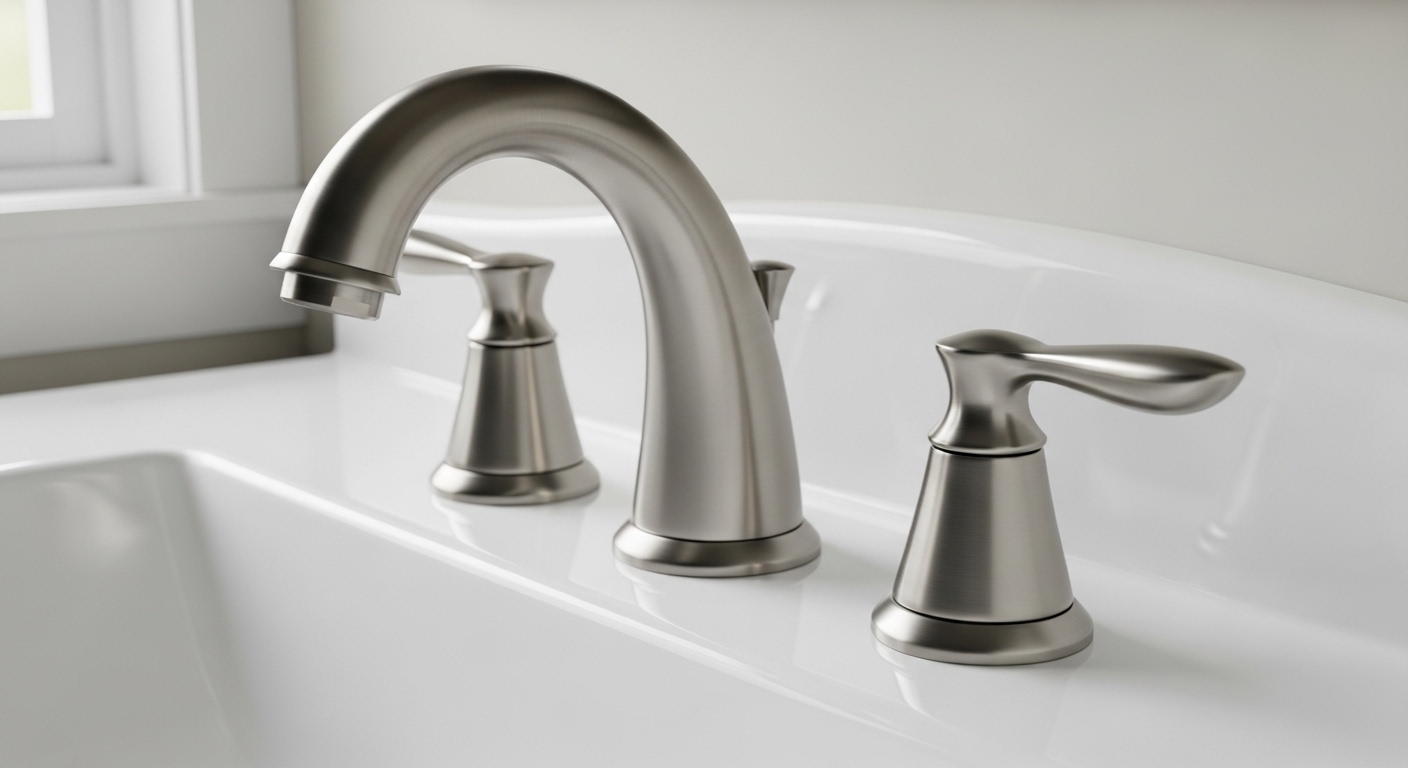 brushed nickel bathroom faucet 4 inch