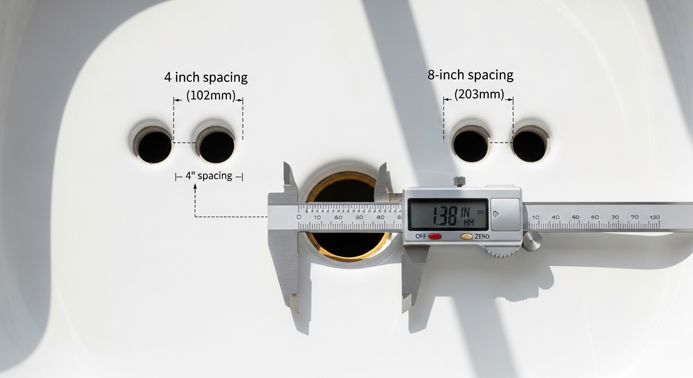hole size needed for faucet