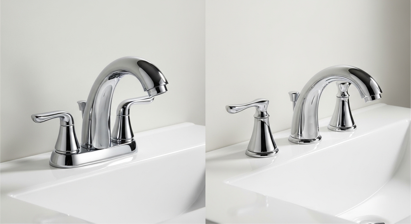 replace centerset faucet with widespread