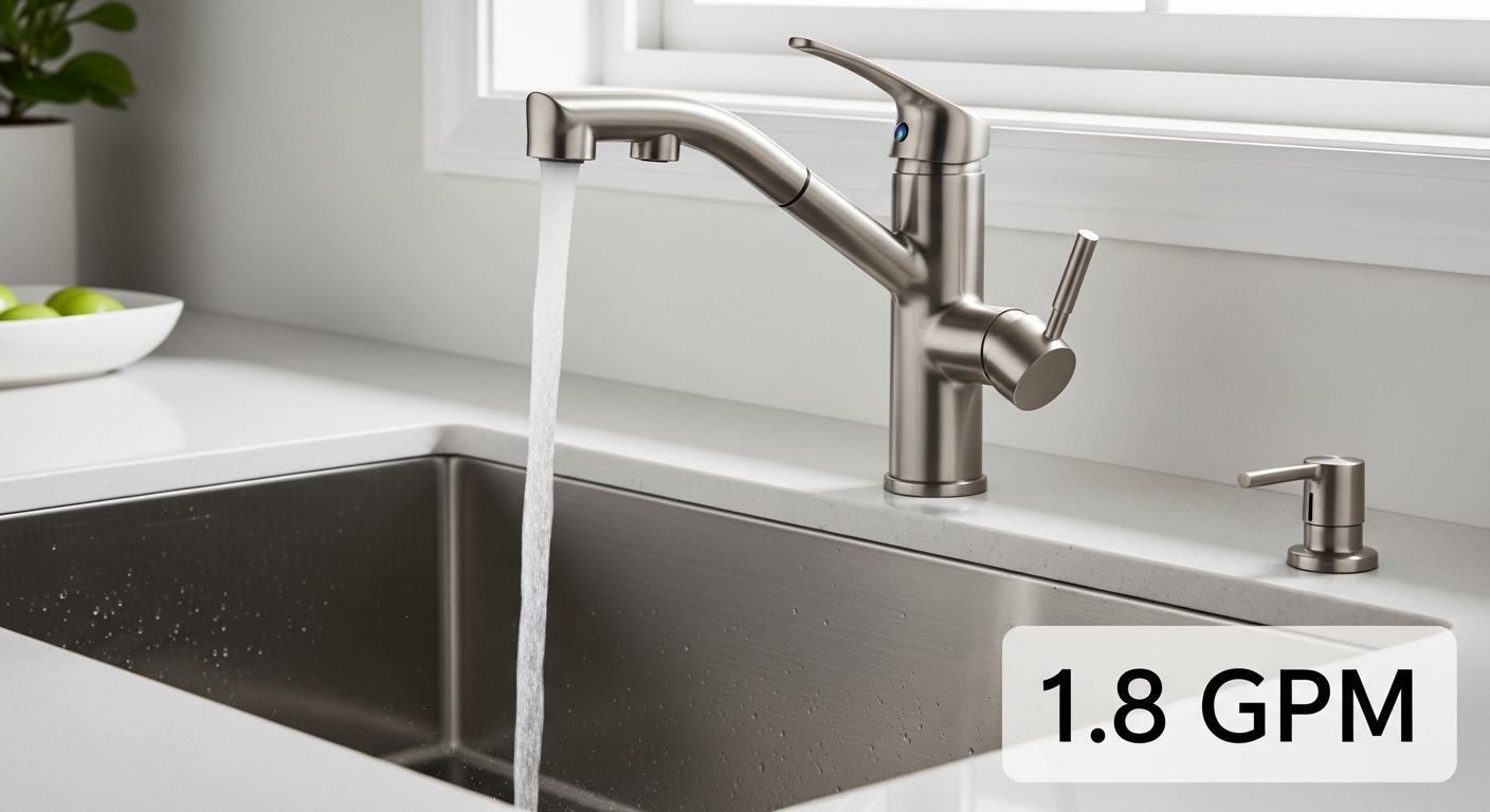 what is considered a low flow kitchen faucet