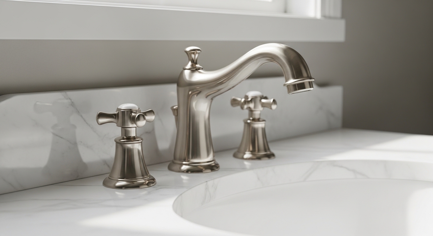 polished nickel bathroom faucet under $150