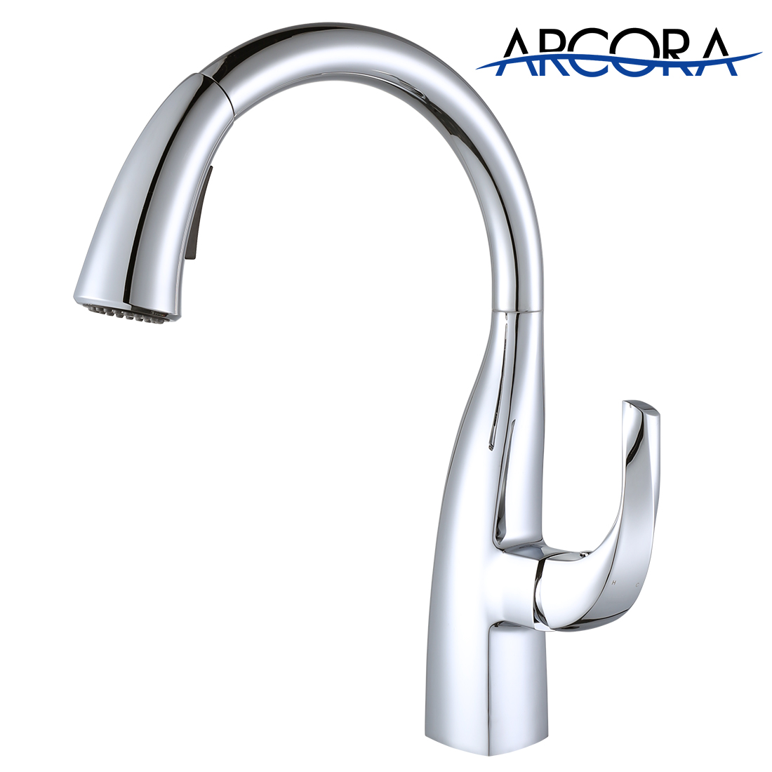 Arcora Gooseneck Kitchen Faucet Chrome Arcorafaucet