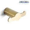 6 ARCORA brushed gold towel hooks