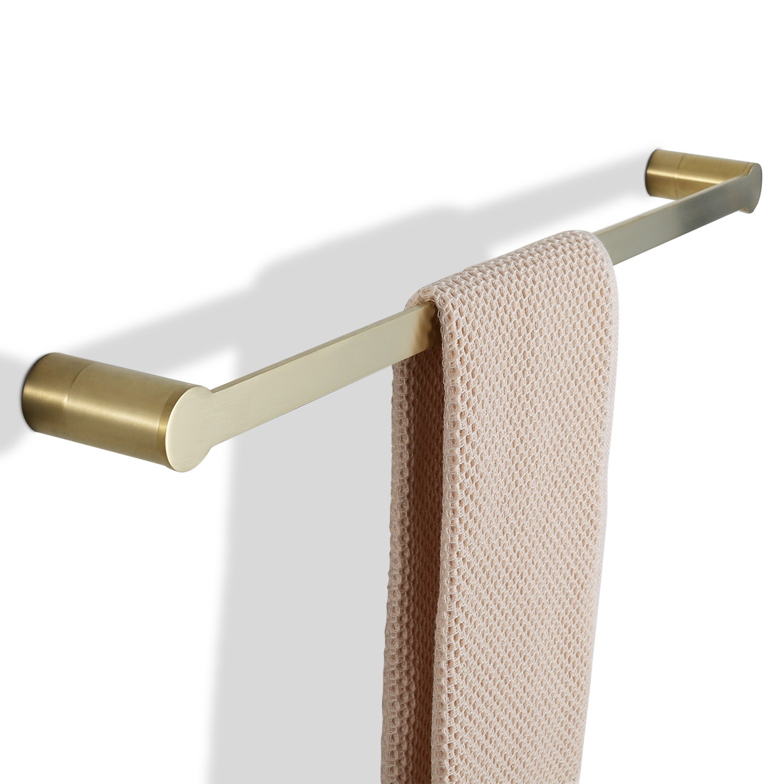 Single Bathroom Towel Bar Brushed Gold 23 Inch