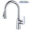 2310200C1logo Arcora Single Handle Chrome Kitchen Sink Faucet with Sprayer High Arc