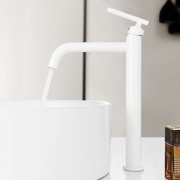 Bathroom Basin Faucet tall white