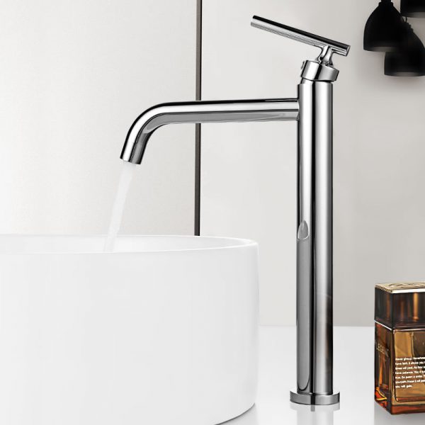 铬 高 Arcora Tall Bathroom Vessel Sink Faucet Single Handle Chrome 1