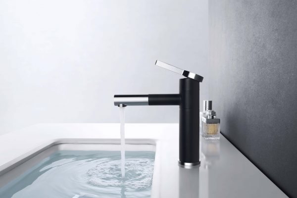 arcora bathroom vessel faucet single handle basin faucet 360 swivel spout black basin mixer tap scaled