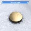 arcora brushed gold bathroom sink pop up drain with overflow