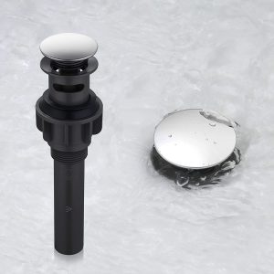 ARCORA Chrome Bathroom Sink Pop up Drain with Overflows