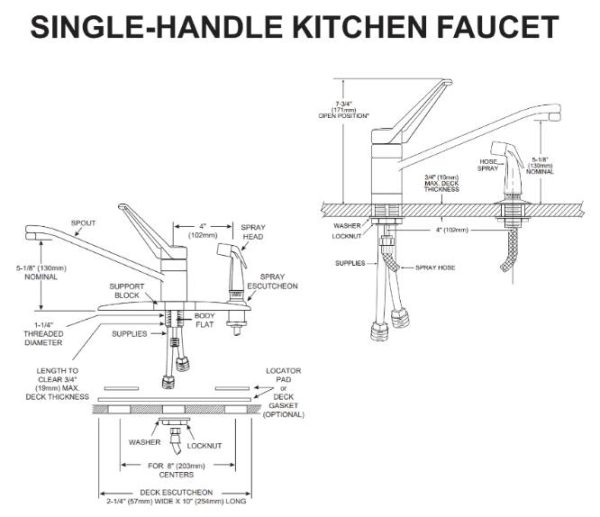 Moen Single Handle Kitchen Faucet Troubleshooting Repair Guide ARCORA