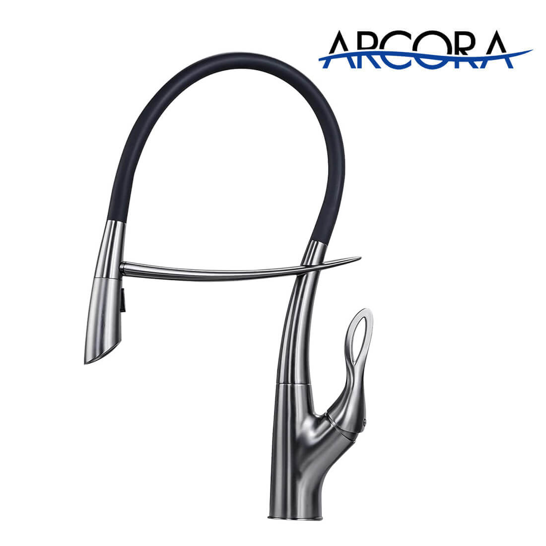 Arcora Commercial Pull Down High Arc Kitchen Faucet with Sprayer