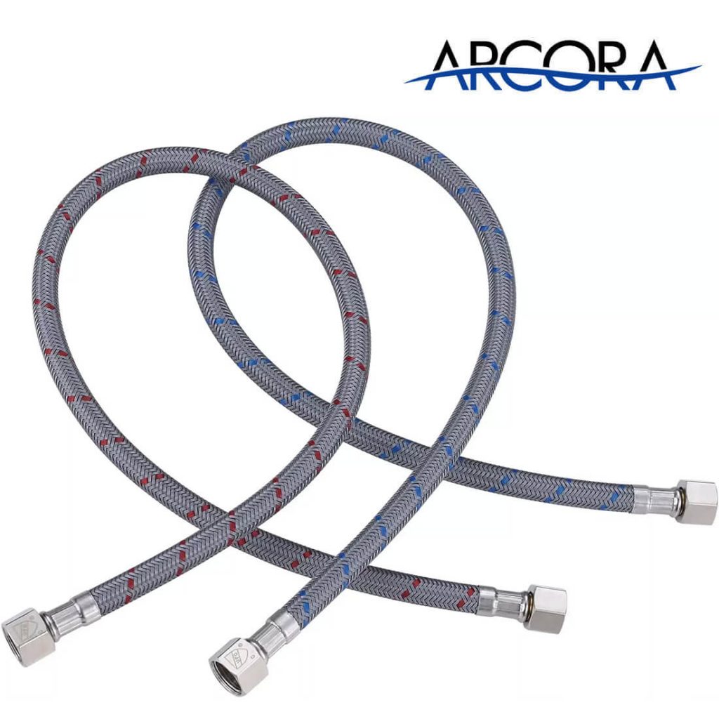ARCORA 8 12 Inch Bathroom Kitchen Faucet Connector Braided Nylon