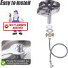 brushed nickel stainless steel glass rinser