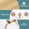 arcora 2 cross handle brushed gold wall mounted bathroom sink faucet 4