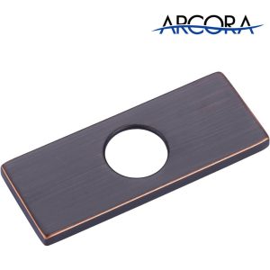 ARCORA Oil Rubbed Bronze 6 Inch Faucet Hole Cover Stainless Steel Deck Plate