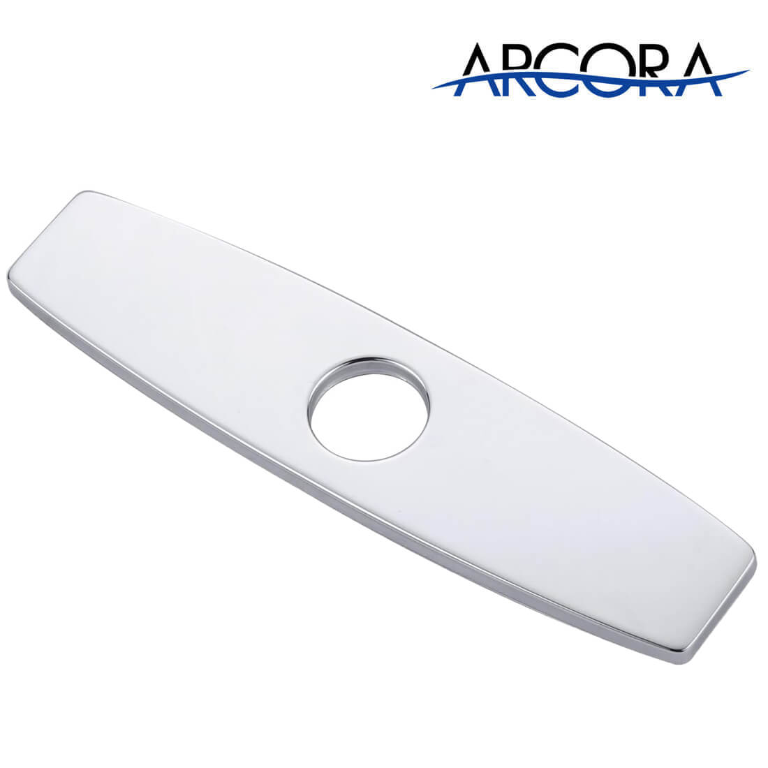 ARCORA 9.6 Inch Chrome Faucet Hole Cover Stainless Steel Deck Plate