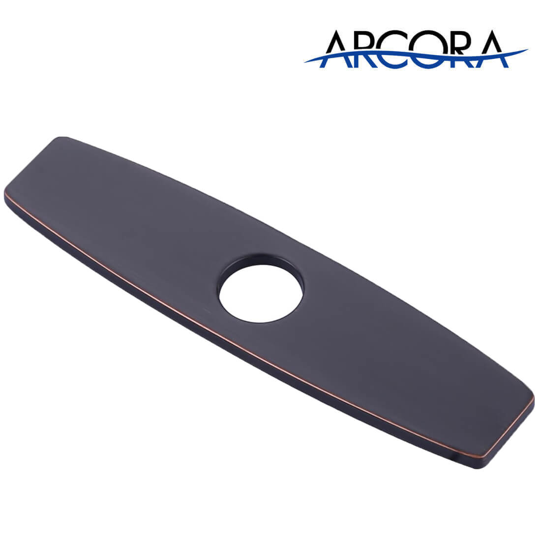 ARCORA 9.6 Inch Oil Rubbed Bronze Faucet Hole Cover Stainless Steel Deck Plate