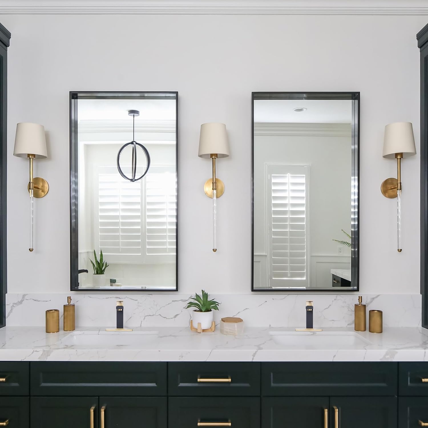 ARCORA Modern Black And Gold Bathroom Sink Faucet With Drain For 1 Or 3 ...