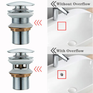 What Does Bath Sink Drain With Overflow Vs Without Overflow ?