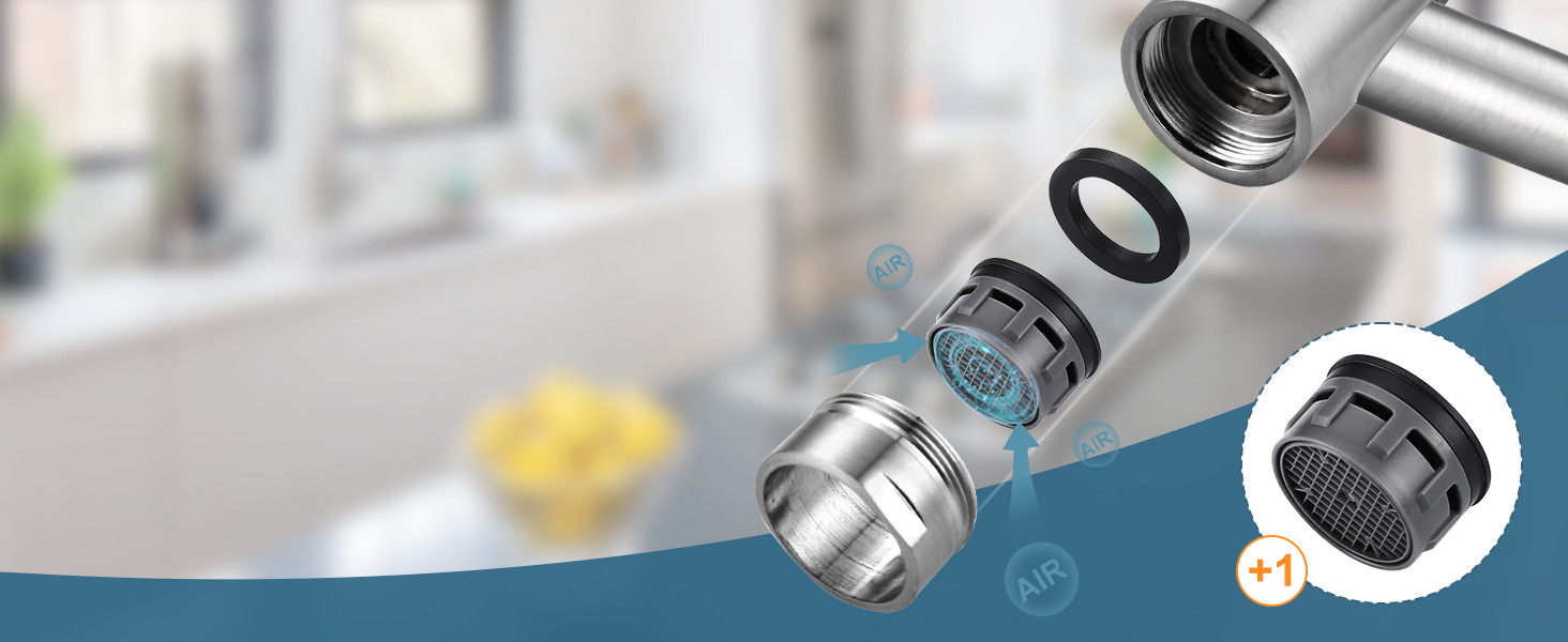 ARCORA Brushed Nickel Deck Mounted Solid Brass Pot Filler Kitchen Folding Faucet - Pot Filler Kitchen Faucets - 3