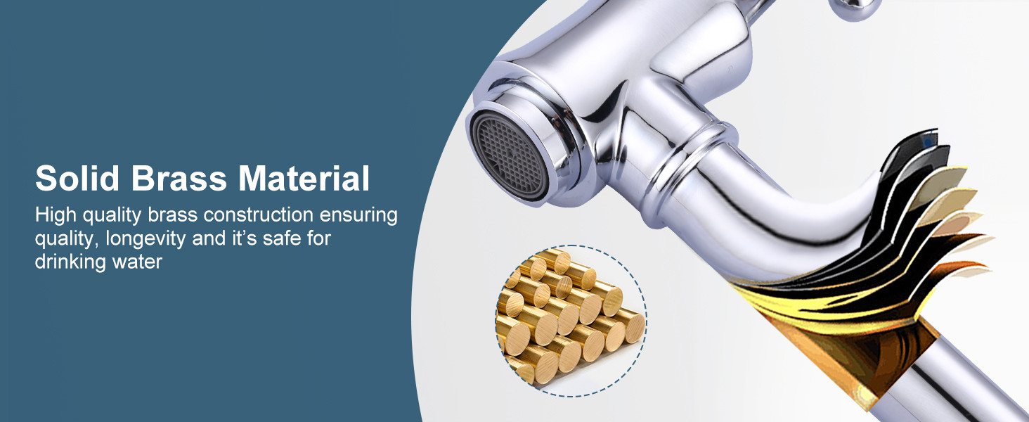 ARCORA Traditional Chrome Wall Mount Pot Filler Commercial Kitchen Faucet Over Stove - Pot Filler Kitchen Faucets - 4