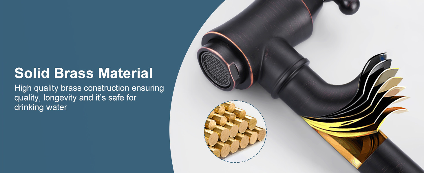 ARCORA Modern Oil Rubbed Bronze Wall Mount Pot Filler Commercial Kitchen Faucet Over Stove - Pot Filler Kitchen Faucets - 3