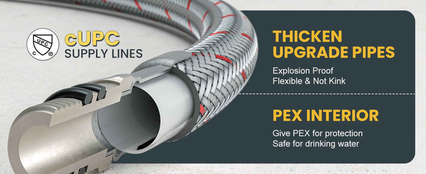 ARCORA Brushed Gold Pull Down Spring Kitchen Faucets with Deck Plate for Farmhouse RV Laundry - Hot Kitchen Faucets - 8