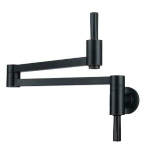 Commercial Wall Mounted Pot Filler Faucet with Lever Handle in Oil Rubbed Bronze