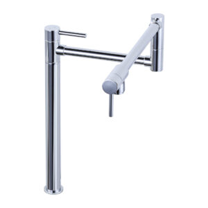 Deck Mounted Pot Filler with Single Handle in Chrome