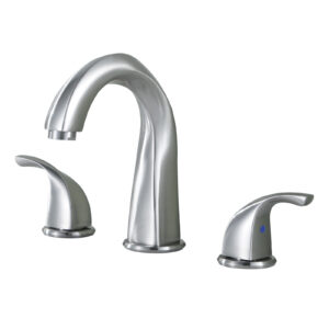 8 in. Widespread Double Handle Bathroom Faucet in Brushed Nickel