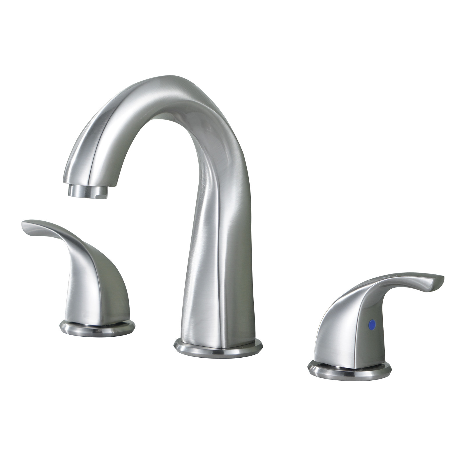 8 in. Widespread Double Handle Bathroom Faucet in Brushed Nickel