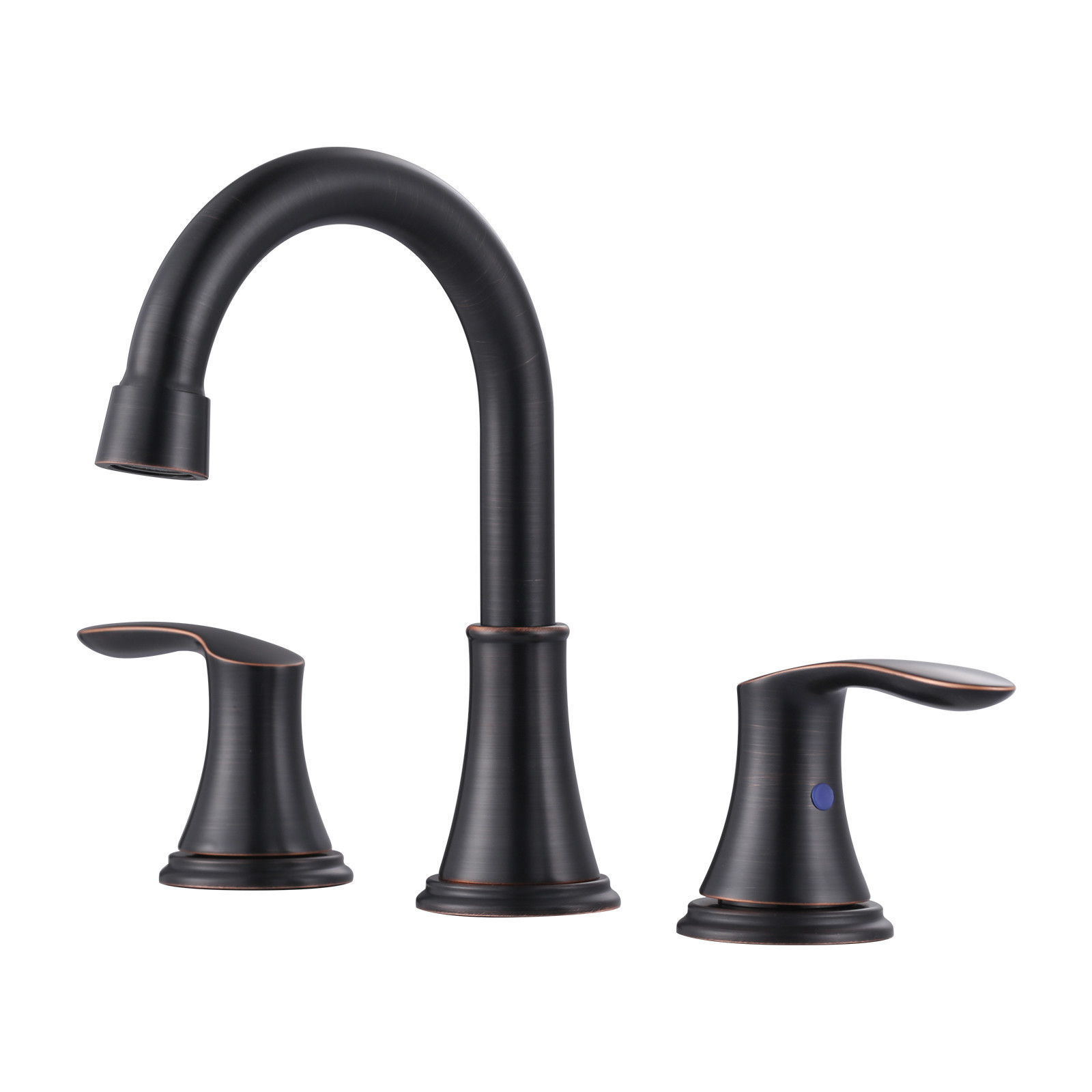 8 in. Widespread Double Handle Bathroom Faucet with Pop-Up Drain in Oil Rubbed Bronze