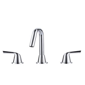 High-Arc 8 in. Widespread Double Handle Bathroom Faucet in Chrome