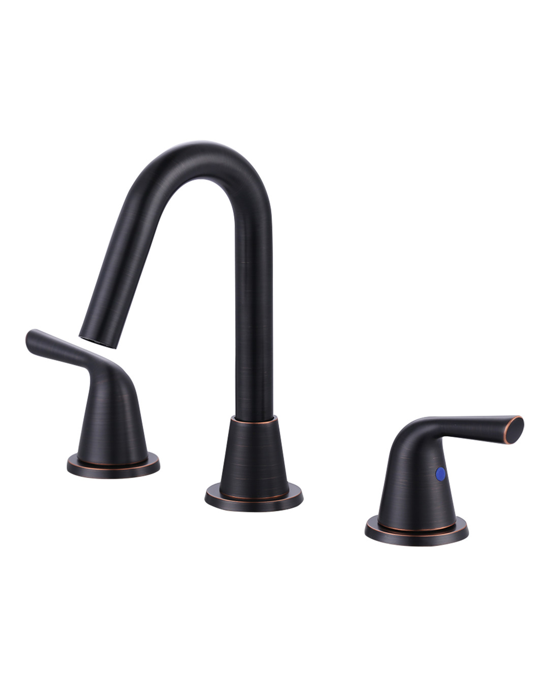 High -Arc 8 in. Widespread Double Handle Bathroom Faucet in Oil Rubbed Bronze