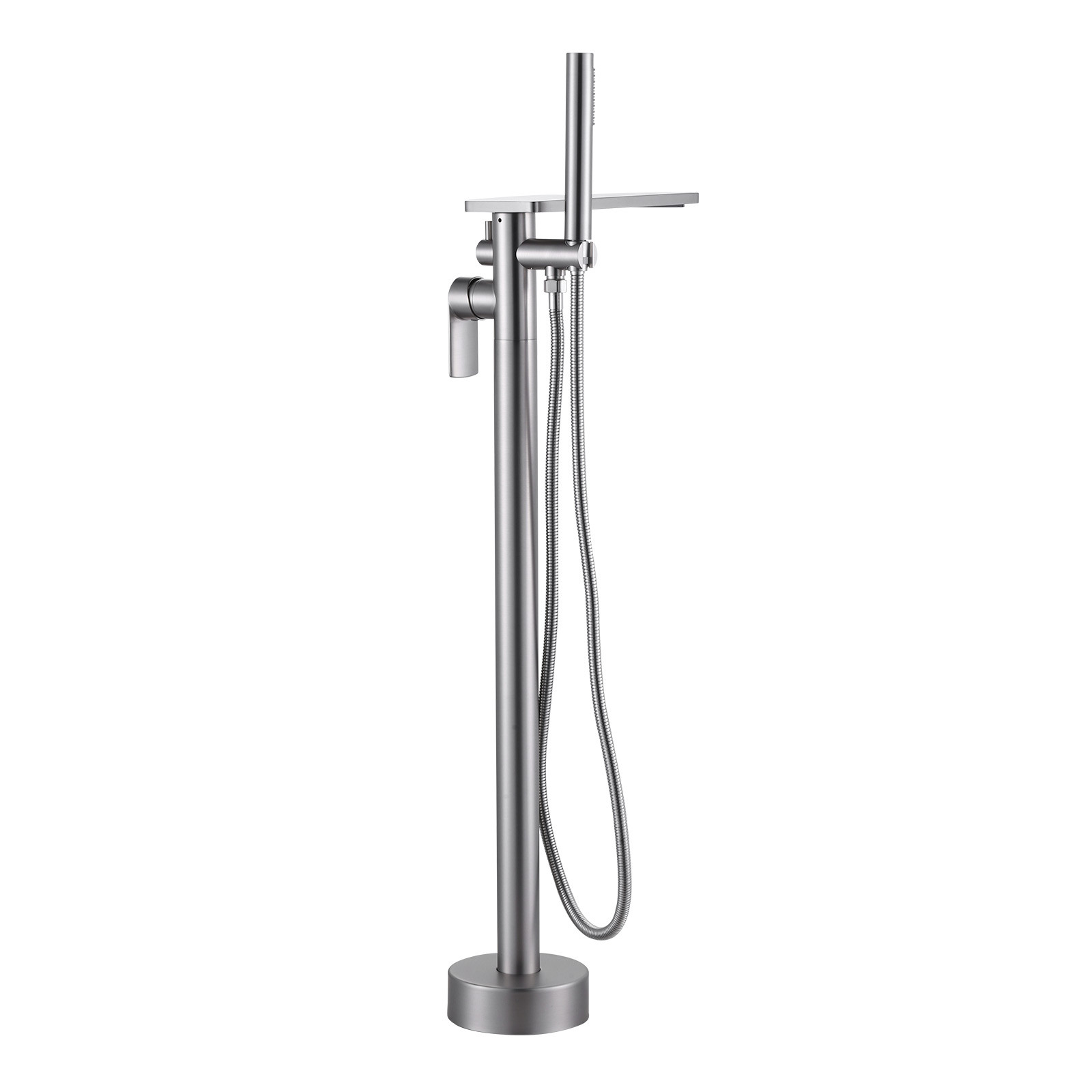 2-Handle Claw Foot Tub Faucet with Hand Shower in. Brushed Nickel
