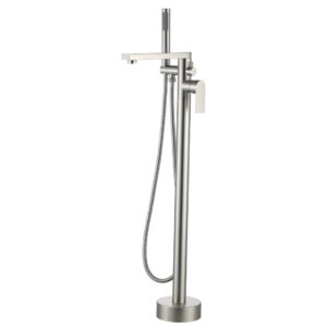 Single-Handle Claw Foot Tub Faucet with Hand Shower in. Brushed Nickel