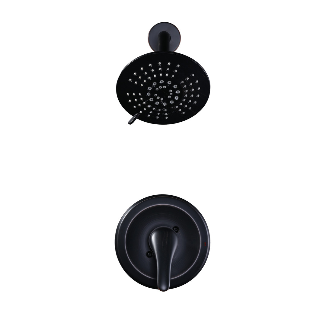 Single Handle 6-Spray Shower Faucet 1.8 GPM with Pressure Balance in. Oil Rubbed Bronze