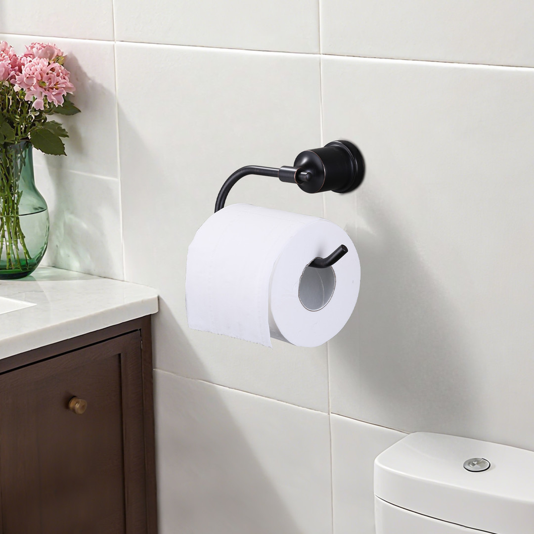 Crooked Wall-Mount Single Toilet Paper Holder Moderne Stainless Steels Oil Rubbed Bronze