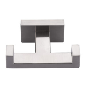 Wall Mounted Square J-Hook Robe/Towel Hook in Brushed Nickel